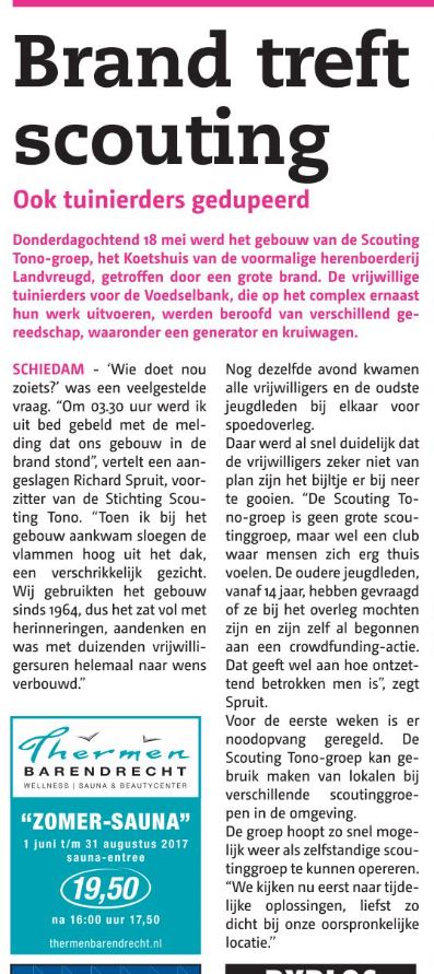 Nieuwe Stadsblad, 24 mei 2017, voorpagina