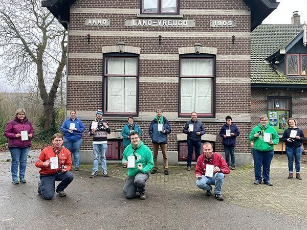 Twaalf jubilarissen werden in het zonnetje gezet door de Scouting Tono-groep Schiedam