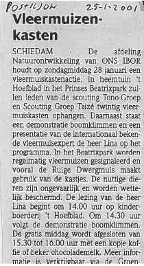 De Postiljon Schiedam van 25 januari 2001, pagina onbekend