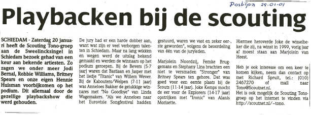 De Postiljon, editie Schiedam, van 25 januari 2001