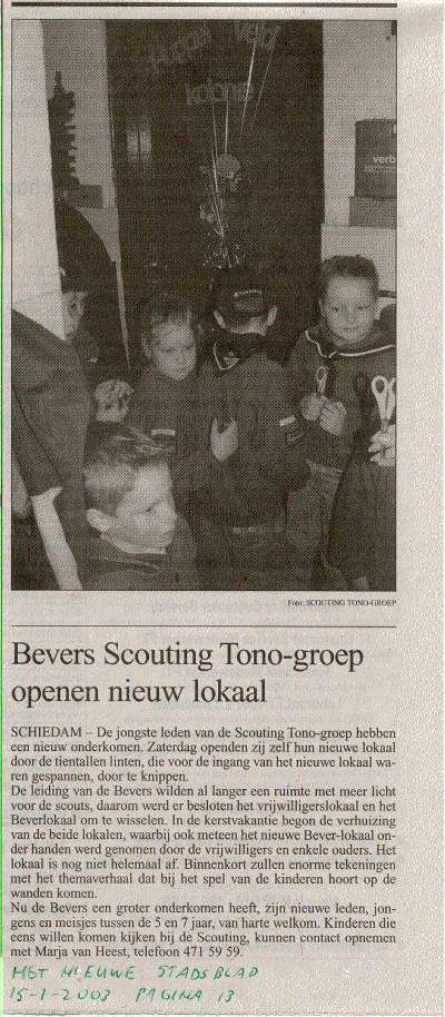 Pagina 13 van het Nieuwe Stadsblad, woensdag 15 januari 2003