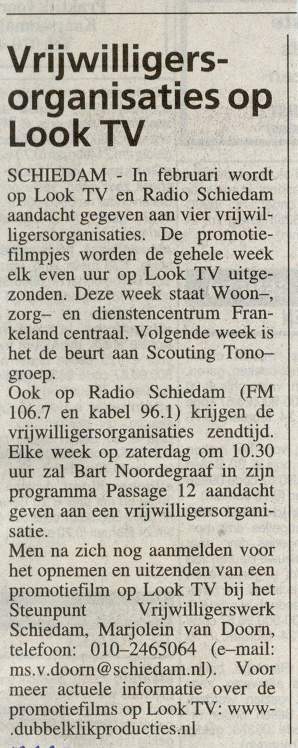 Voorpagina van Maaspost Schiedam, woensdag 5 februari 2003