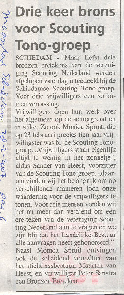 Maasstad Weekbladen, Editie Schiedam van 28 februari 2007, pagina 6