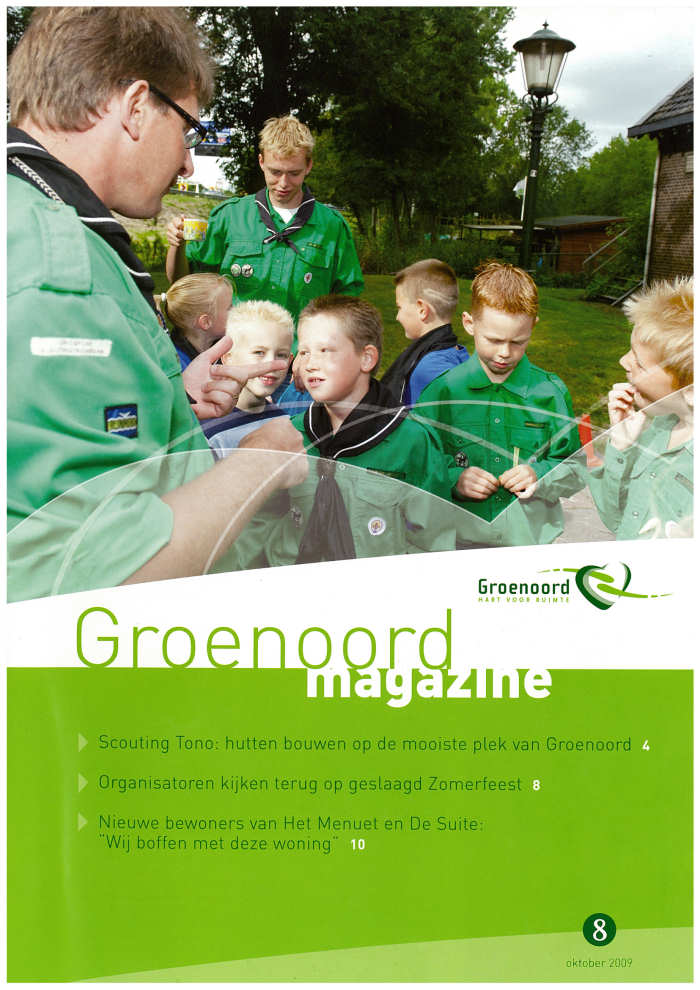 De kaft van het Groenoord Magazine, oktober 2009