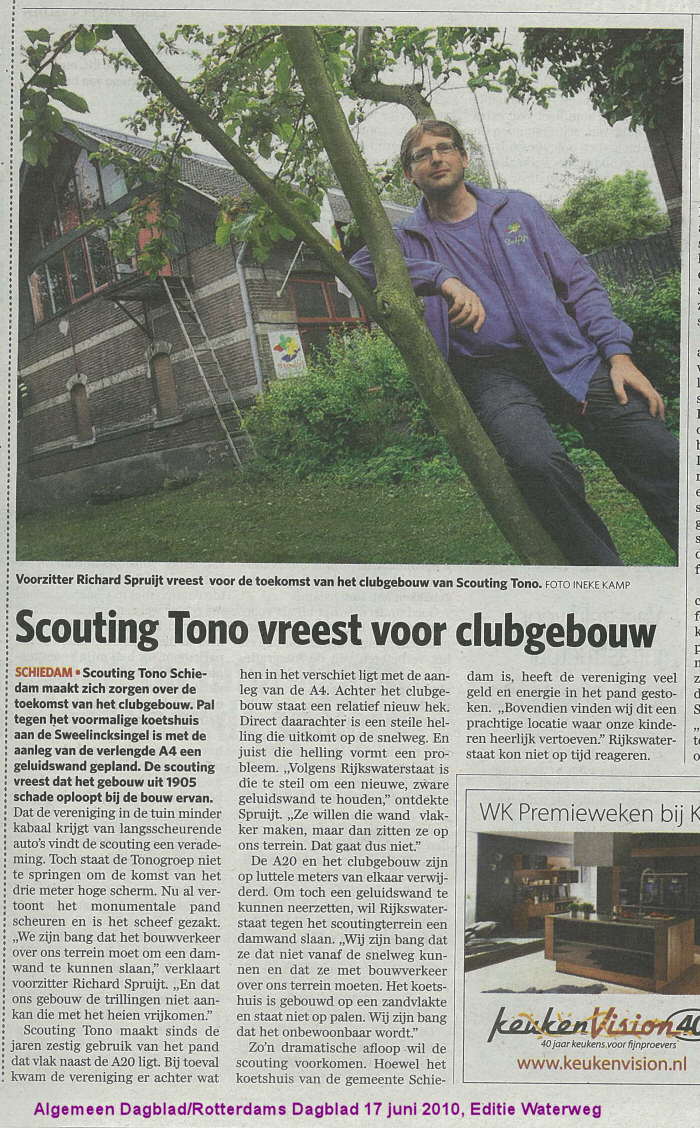 Het AD/Rotterdams Dagblad, editie Waterweg van 17 juni 2010