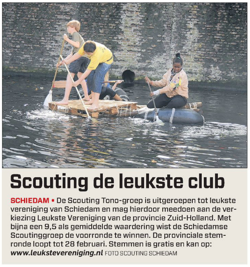 Ook het Algemeen Dagblad/Rotterdams Dagblad meldte de uitverkiezing met een artikel op pagina 6 van het katern Waterweg van 9 januari 2013. 