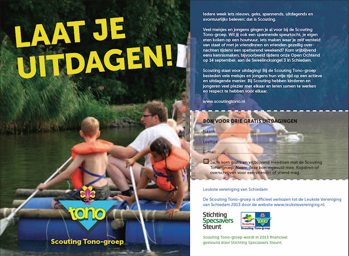 Advertentie op pagina 24 van het Nieuwe Stadsblad. Klik voor een grotere afbeelding.