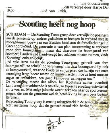  In het Schiedams Nieuwsblad verscheen op 3 mei 1994 dit artikel