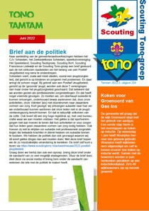 De Tono Tamtam van juni 2022 van de Scouting Tono-groep Schiedam