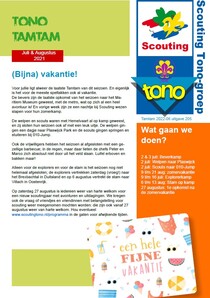 De Tono Tamtam van juli 2022 van de Scouting Tono-groep Schiedam