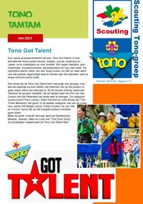 De Tono Tamtam van mei 2023 van de Scouting Tono-groep Schiedam