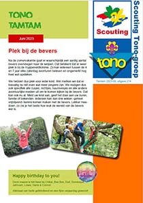 De Tono Tamtam van juni 2023 van de Scouting Tono-groep Schiedam