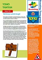 De Tono Tamtam van oktober 2023 van de Scouting Tono-groep Schiedam